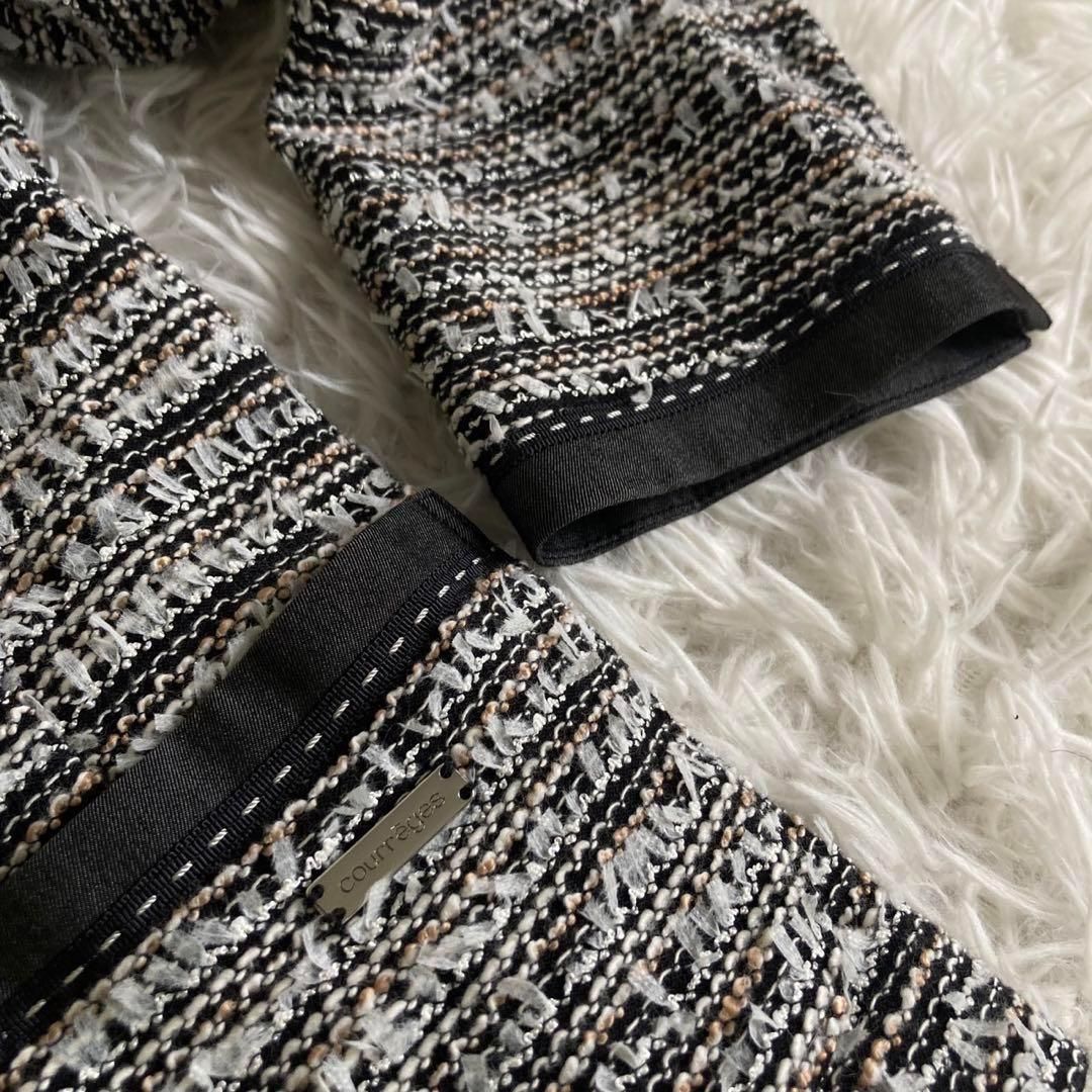 クレージュ セミフォーマル ツイード ノー ワンピース スーツセット MAAHADDERANG_COM