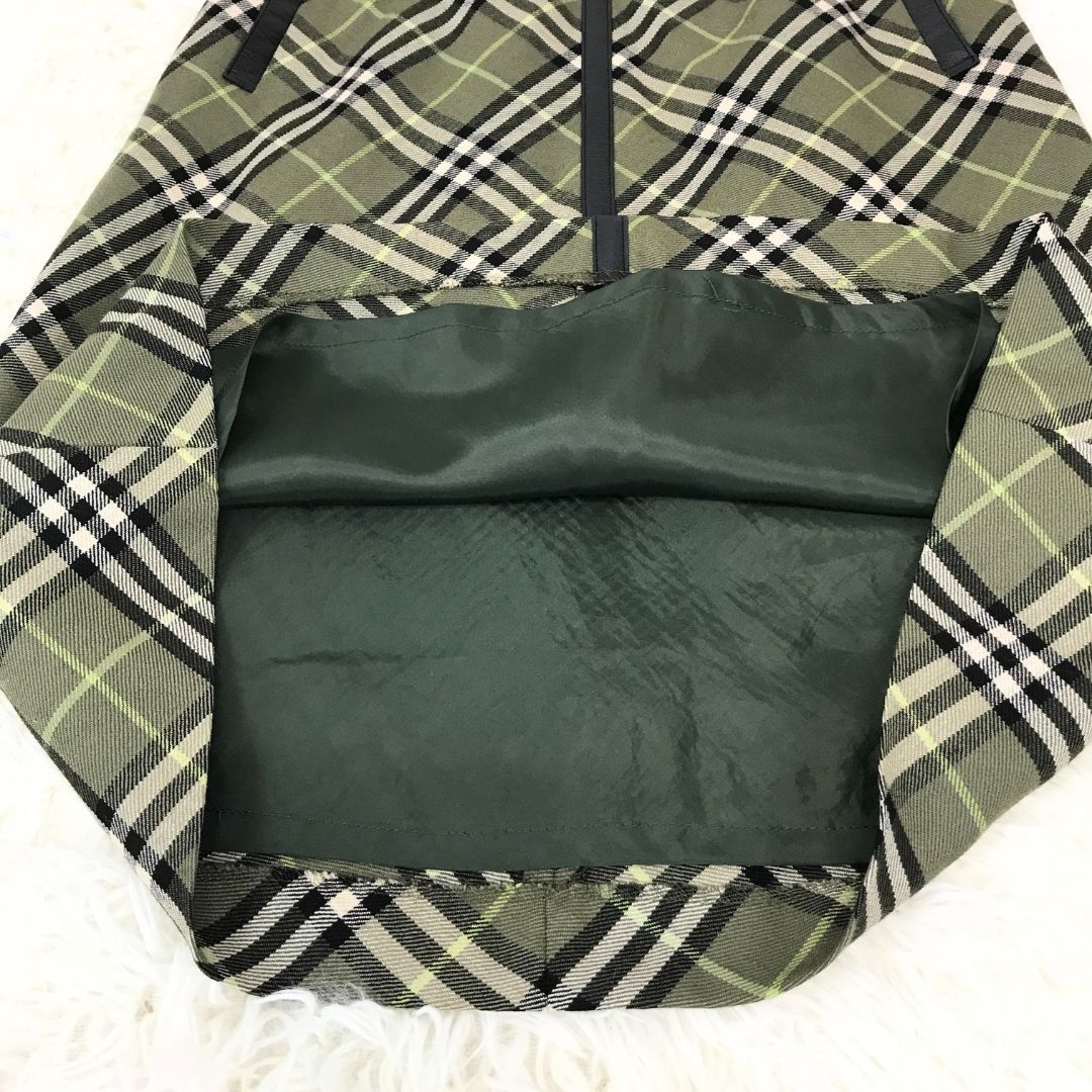 BURBERRY BLUE LABEL バーバリー ブルーレーベル スカート グリーン 