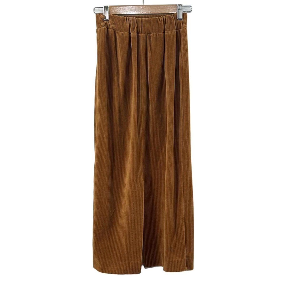 mame kurogouchi マメ クロゴウチ ロングスカート サイズ1 S レディース - ライトブラウン ベロア