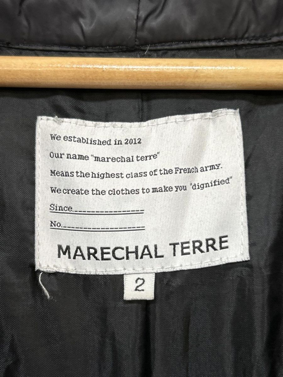 Marechal Terre ブラック ダウンジャケット サイズ2 MARECHAL TERRE マルシャル・テル ダウン ジャケット