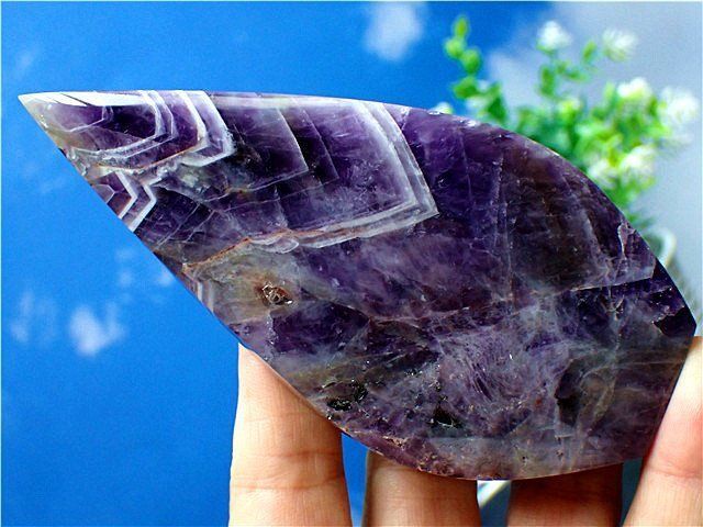 天然～愛の守護石～夢幻紫水晶アメジスト原石B87G3/64G07B