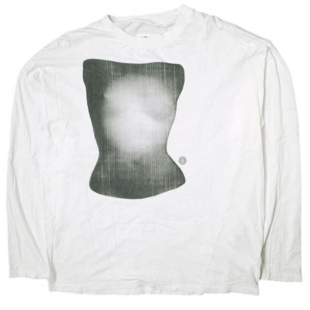 エムエムシックス S62GD0123 22AW ﾕﾆｾｯｸｽ ｵｰﾊﾞｰｻｲｽﾞﾛﾝｸﾞｽﾘｰﾌﾞTｼｬﾂ L MM6 - エムエムシックス S62GD0123 22AW ﾕﾆｾｯｸｽ ｵｰﾊﾞｰｻｲｽﾞﾛﾝｸﾞｽﾘｰﾌﾞT