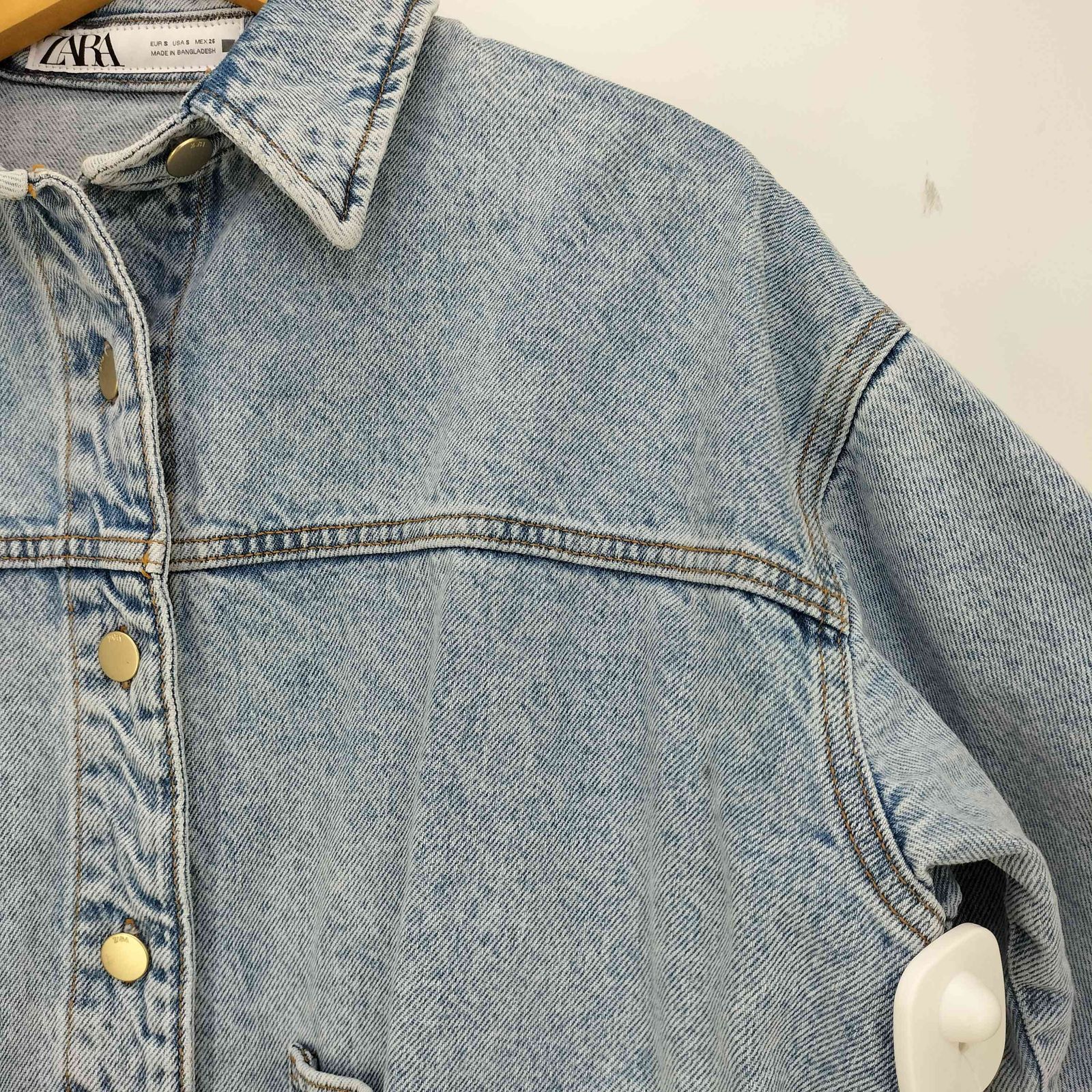 ザラ ZARA オーバーサイズ コットン デニムジャケット レディース 