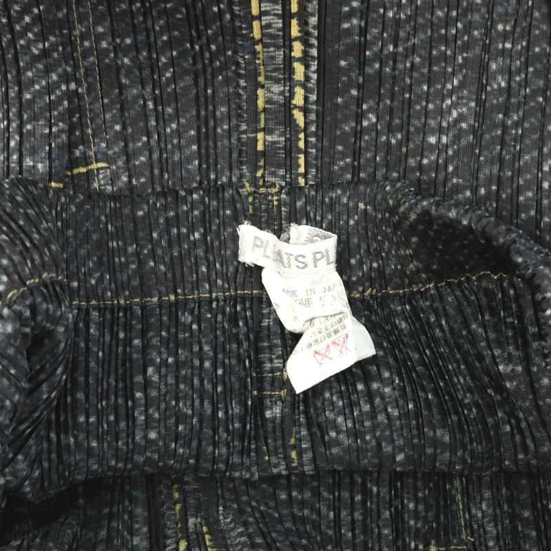 ISSEY MIYAKE PLEATS PLEASE デニム転写タイトスカート PLEATS PLEASE
