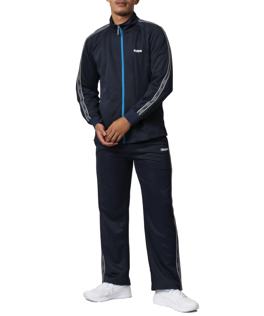 Size M_Color ネイビー カッパ ランニングウェア ジャージ メンズ 父の日 別注 M-6L ギフト 上下セット ネイビー M