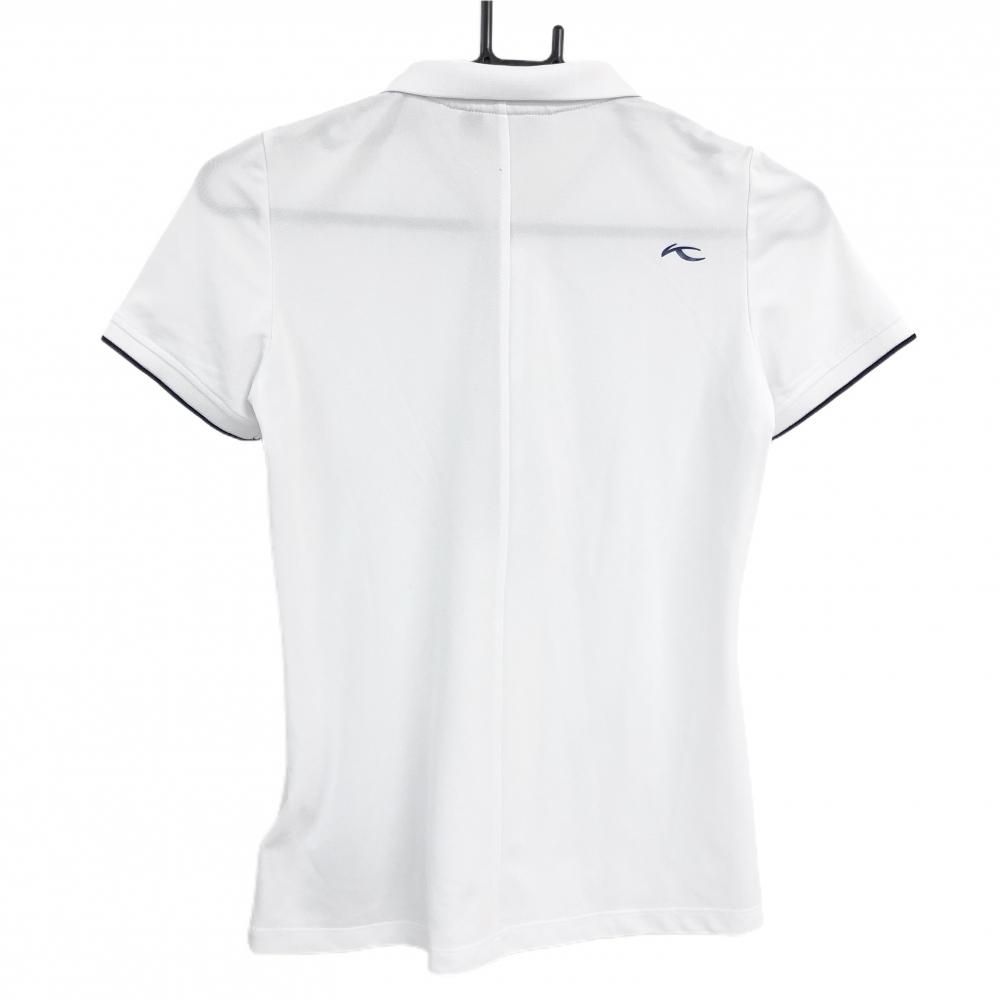 ☆SALE価格☆チュース 半袖ポロシャツ 白×ネイビー UPF30＋ レディース