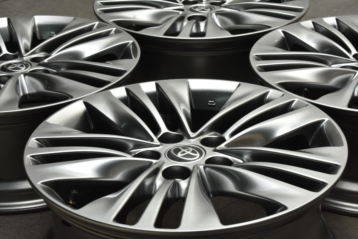 【新車外し】TOYOTA トヨタ 40アルファード 純正ホイール 18インチ 4本 7J5HPCD120+40 40ヴェルファイアにも　(MHA414)クレジットカード QRコード決済可能 アルファード トヨタ 新型40系 ヴェルファイア 純正アルミホイール 18