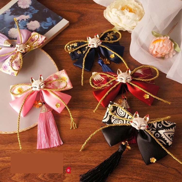 赤リボン ヘッドドレス リボン ヘアアクセサリー 髪飾り 縮緬 髪飾り