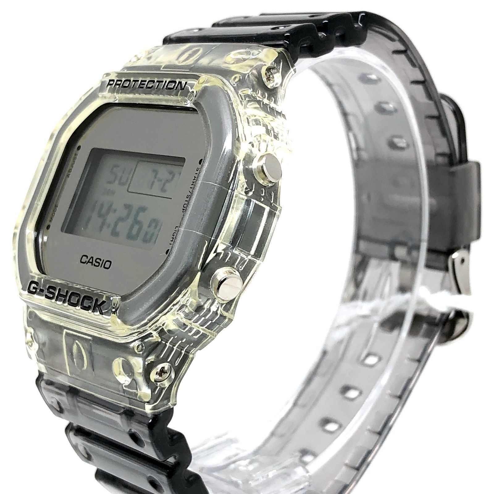 極美品 G-SHOCK DW-5600SK-1JF スケルトン G-SHOCK Gショック BASIC CASIO カシオ DW-5600SK-1 クリア