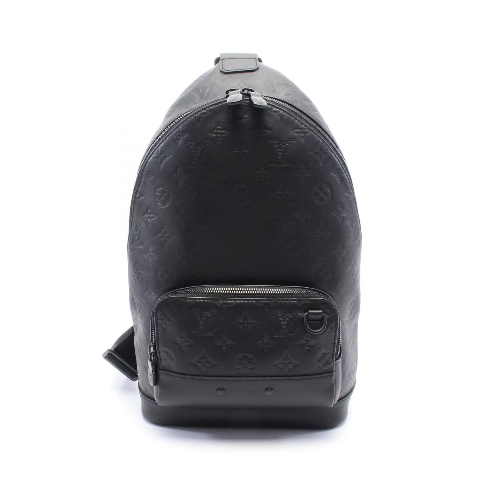 ルイ ヴィトン LOUIS VUITTON ウエストバッグ ボディバッグ モノグラムシャドウ スリングバッグ M46107 ノワール レザー レーサー スリングバッグ メンズ Used A