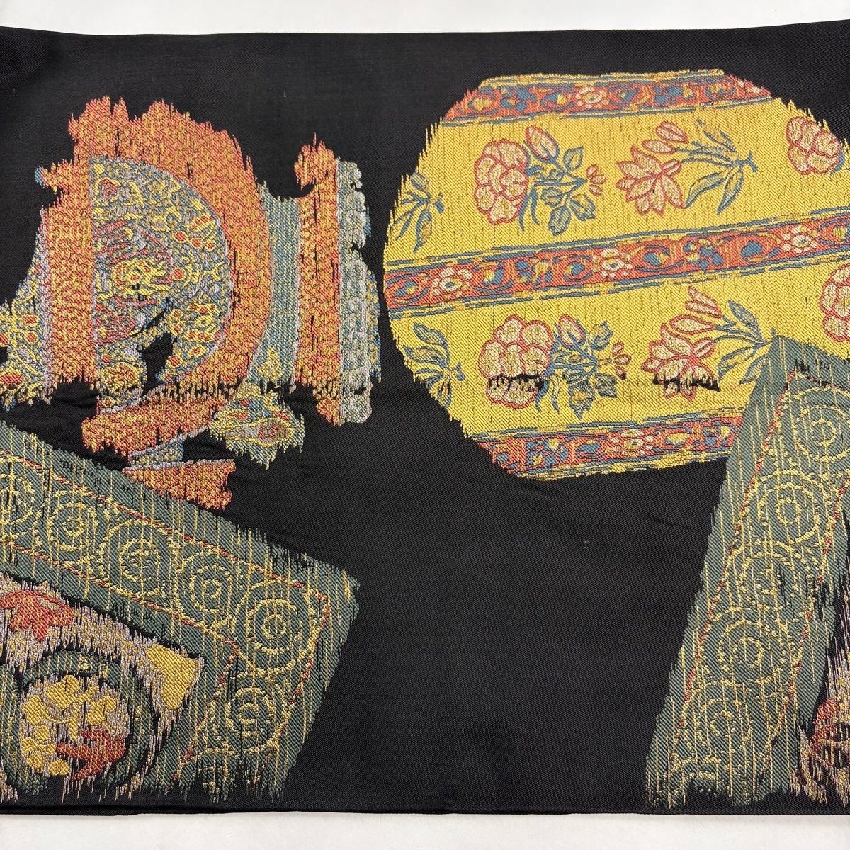 帯3963 ○川島織物謹製 高級 正絹 六通 袋帯