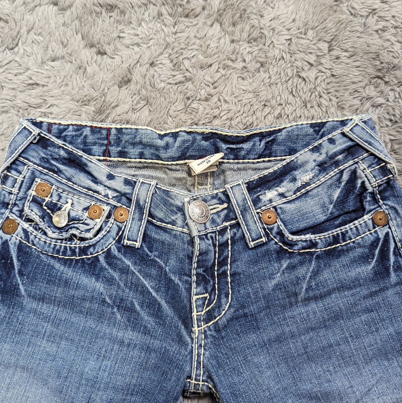 良品】TRUE RELIGION ショートパンツ 26 トゥルーレリジョン