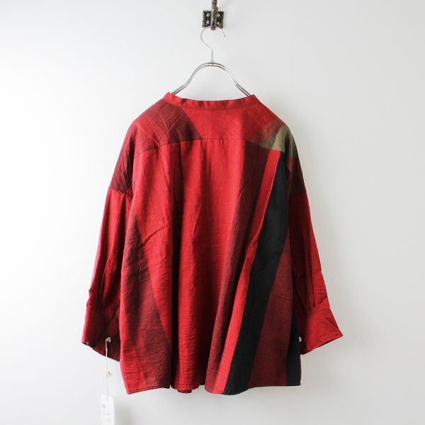 タマキニイメ tamaki niime ©️flat シャツ　ブラウス 美品 定価2.5万 2022SS tamaki niime タマキニイメ 玉木新雌 flat 比翼