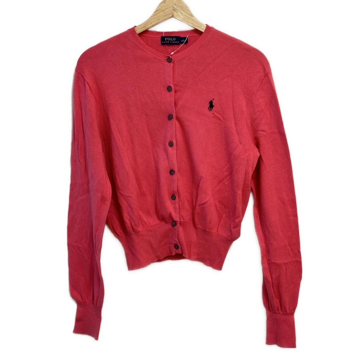 POLObyRalphLauren ポロラルフローレン カーディガン サイズL レディース - ピンク 長袖