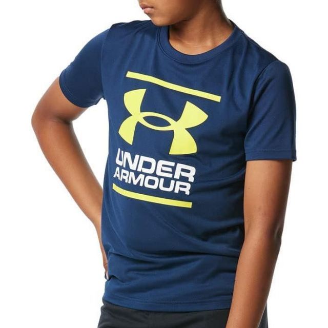 アンダーアーマー(UNDER ARMOUR) Tシャツ UAテック 半袖 Tシャツu0026ショーツセット ボーイズ 1378275 アカデミー/ブラック/スターフルーツ YXLサイズ
