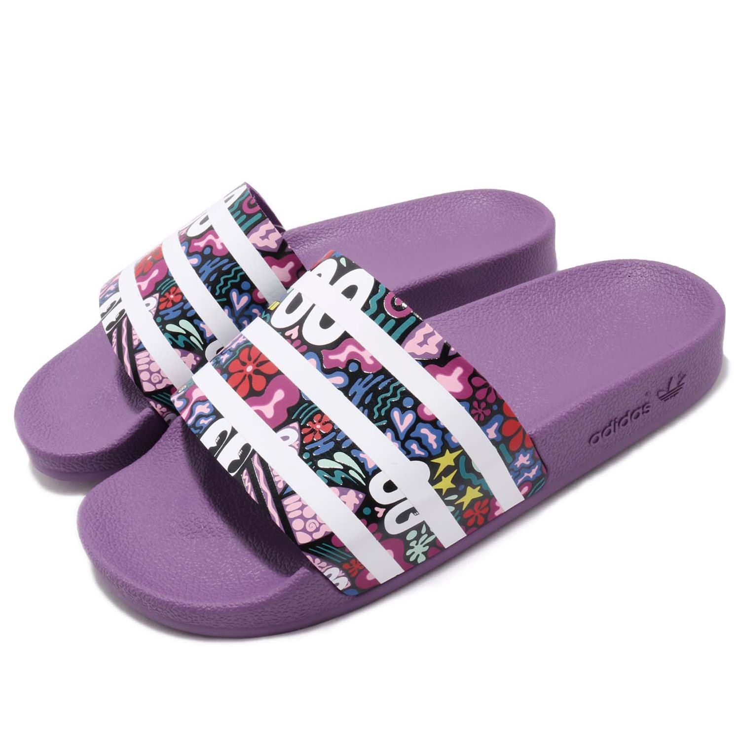 [アディダス] アディレッタ W [ADILETTE W] コアブラック/ランニングホワイト/アクティブレッド CG6468 日本国内正規品 (商品種類を選択するとサイズが表記されます）