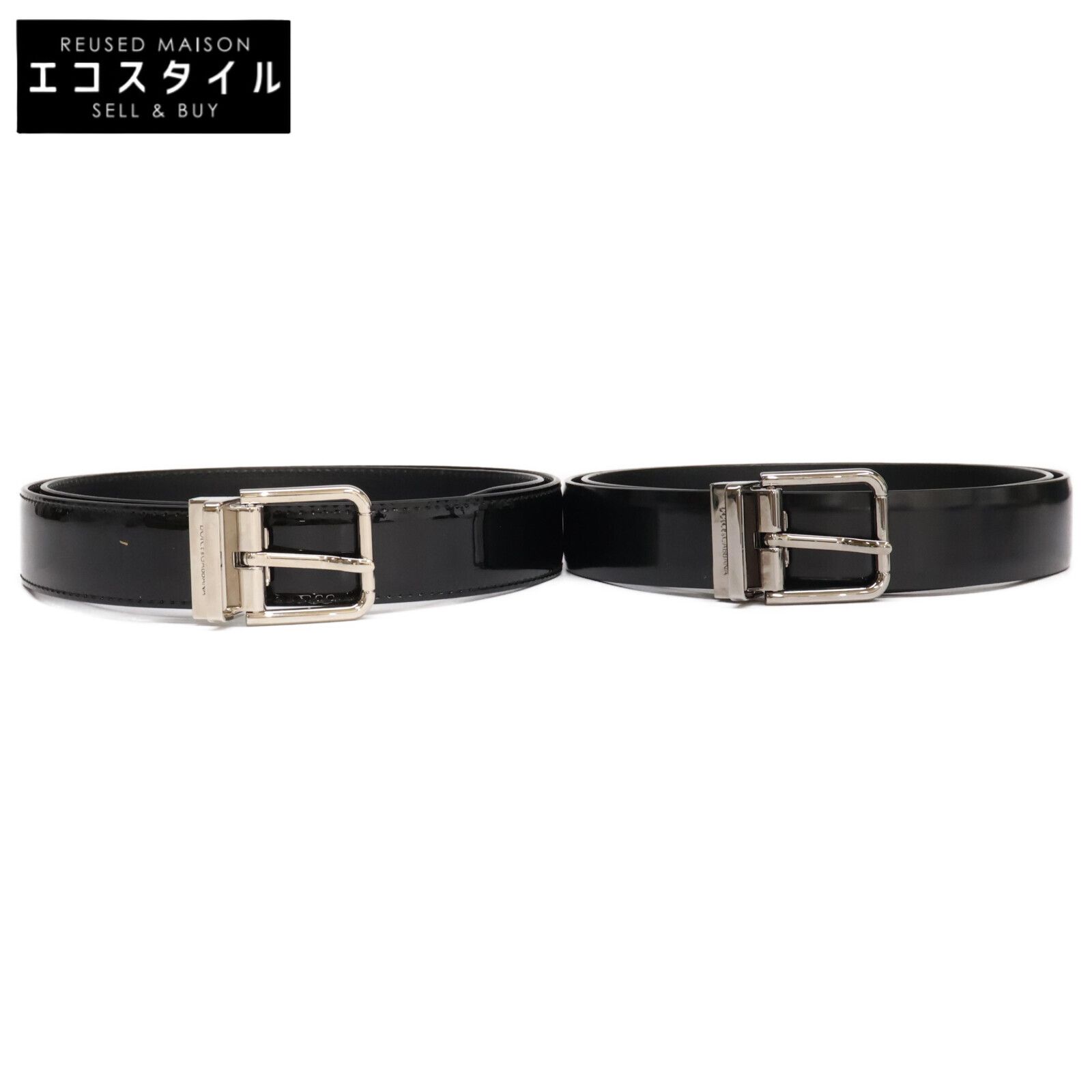DOLCE-GABBANA ドルチェアンドガッバーナ BC4216 クラシック バックル ベルト 計2点 90CM 100CM