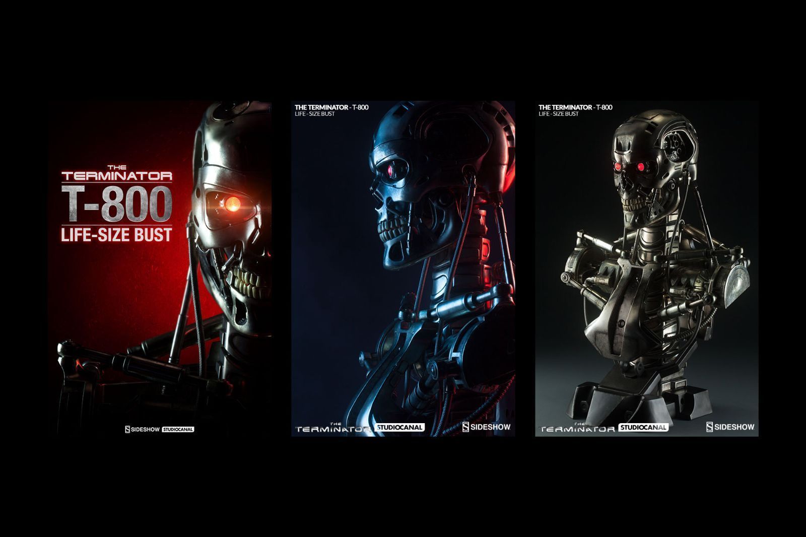 サイドショウ 等身大バストシリーズ ターミネーター 1|1スケール T-800 ライフサイズバスト スタチュー SIDESHOW T-800