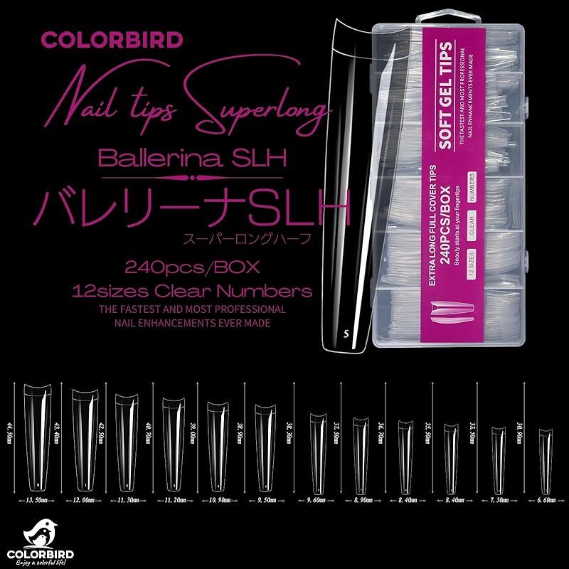 ロングバレリーナ FASHION NAIL ネイルチップ ロングバレリーナ ロング グレー系