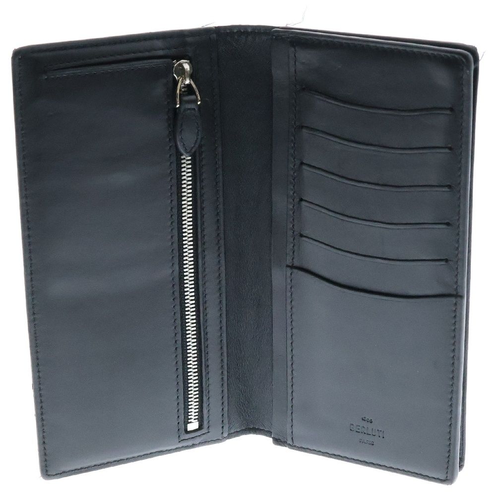 ✨美品✨　ベルルッティ　長財布　カリグラフィー　グレー Berluti 美品 ベルルッティ イタウバ ネオ カリグラフィ スクリット