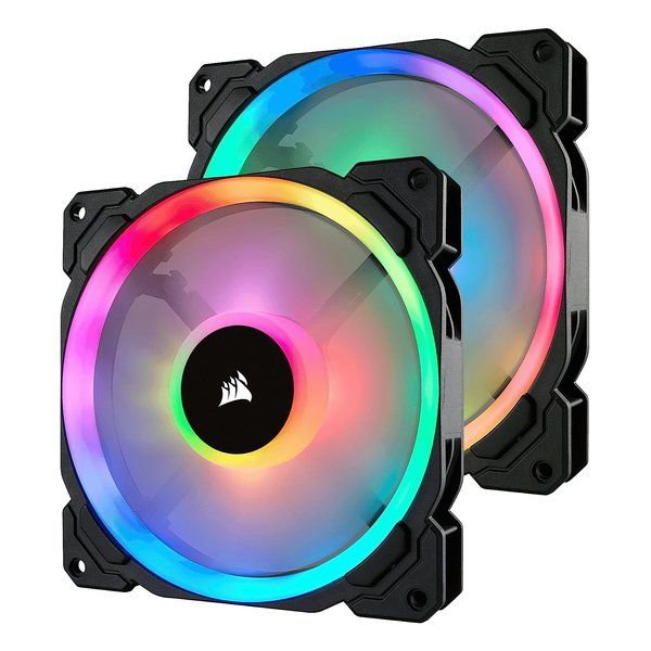 【新品･翌営業日出荷】CORSAIR  コルセア LL140 RGB 2 Fan Pack with Lighting Node PRO PCケースファン 140mm径 CO-9050074-WW (2476033)