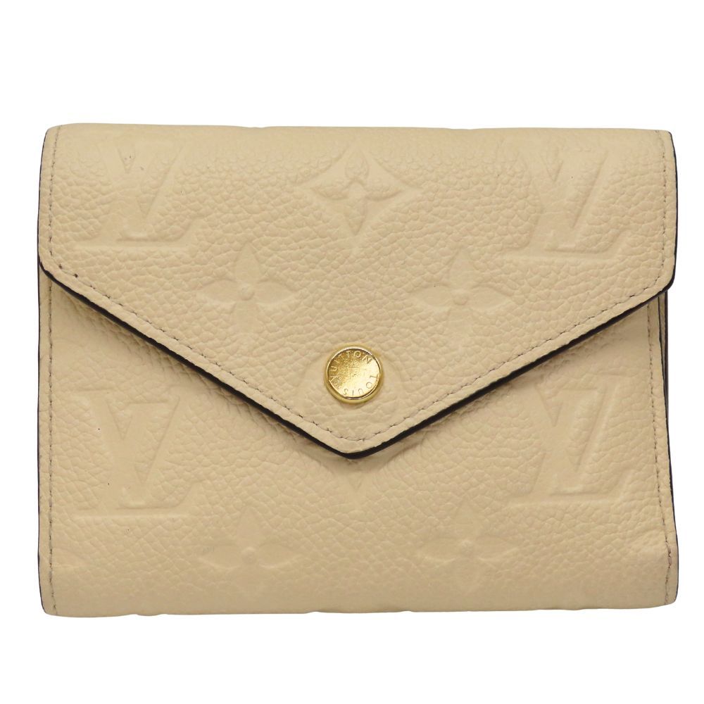 ルイヴィトン LOUIS VUITTON M82344 モノグラム アンプラント ポルトフォイユ ヴィクトリーヌ クレーム エンボス加工 レディース コンパクト 上品 A2504297 無料ギフトラッピング承ります