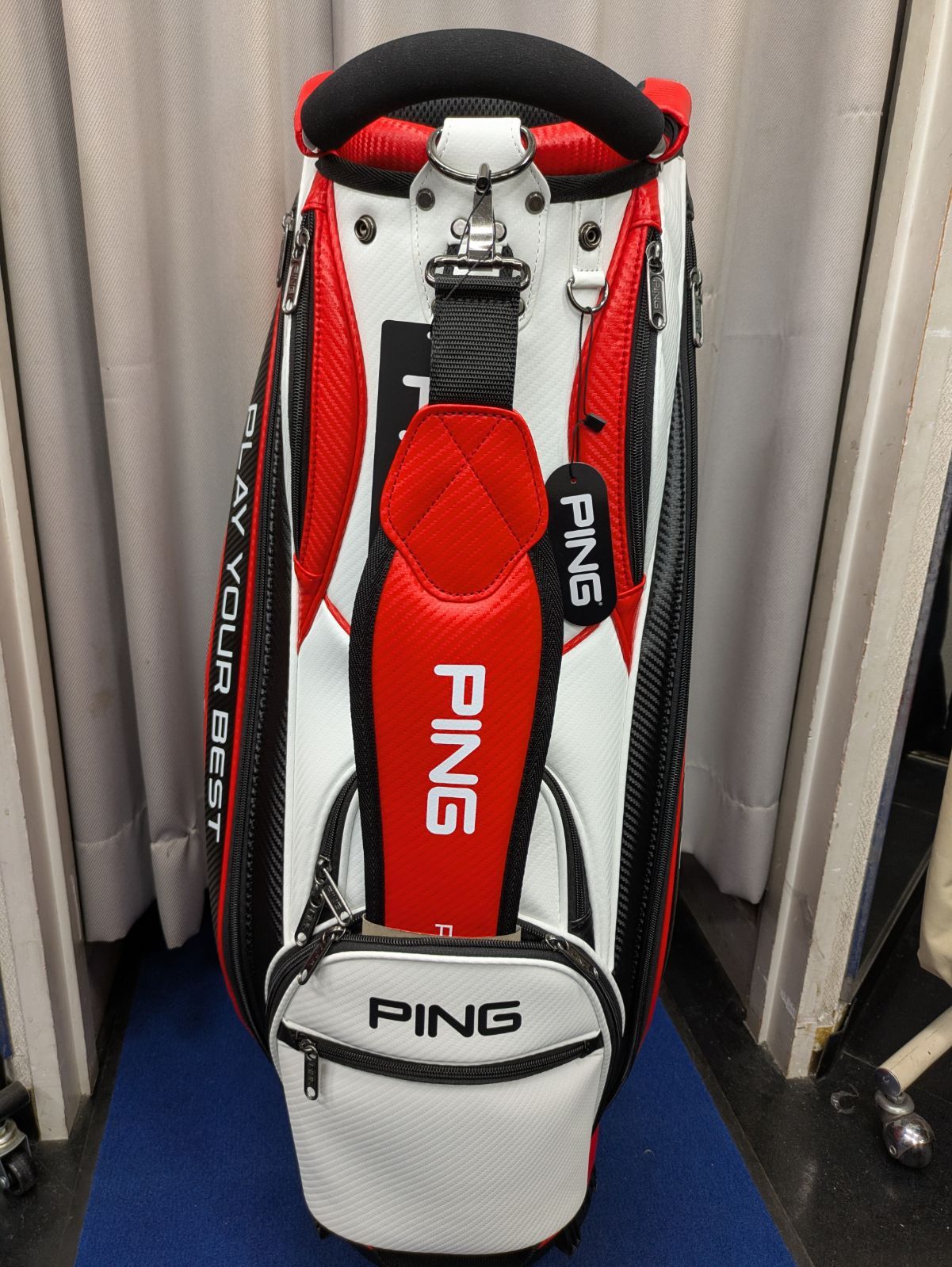 新品未使用品】PING カートキャディバック レッド CB-U2502