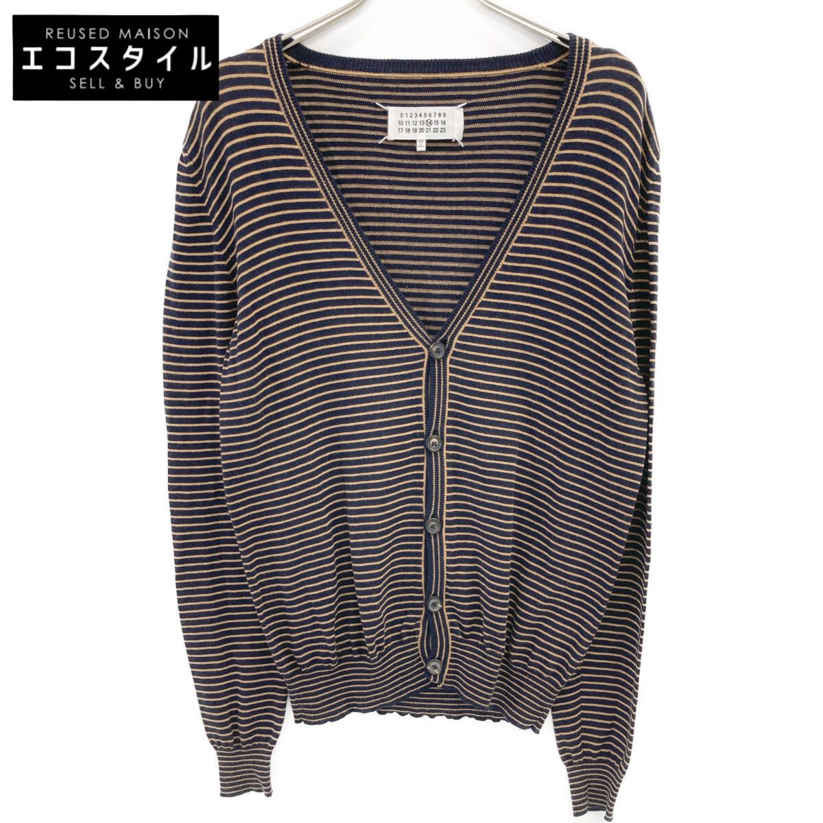 Maison Margiela メゾンマルジェラ S30HA0514 ネイビー×ブラウン