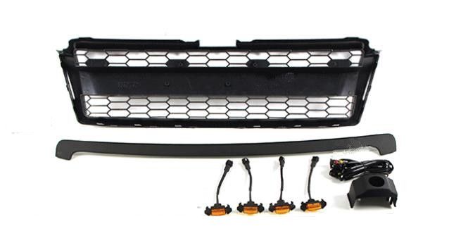 トヨタ ランドクルーザープラド 150系　2009－2013年　前期　LED付き　フロントグリル　フロントガーニッシュ　外装カスタム LOGO付き