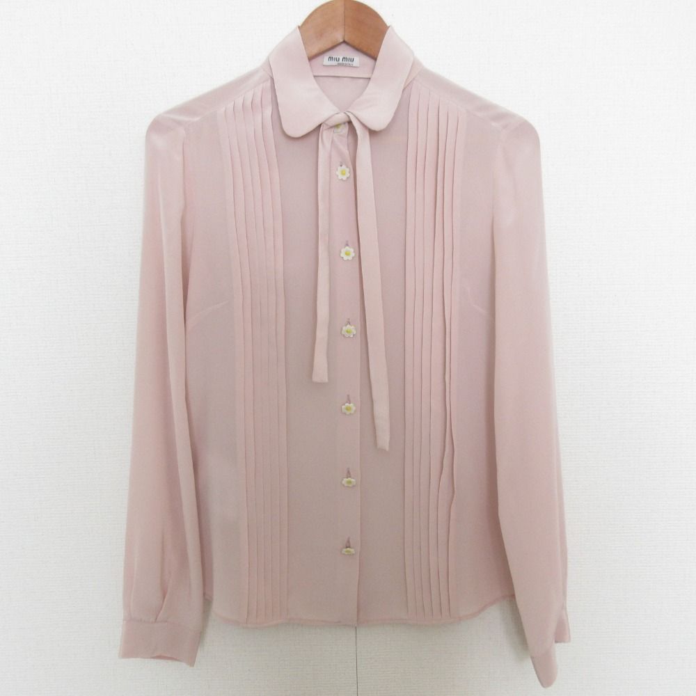 美品 miumiu ミュウミュウ デイジーボタン ロングスリーブ
