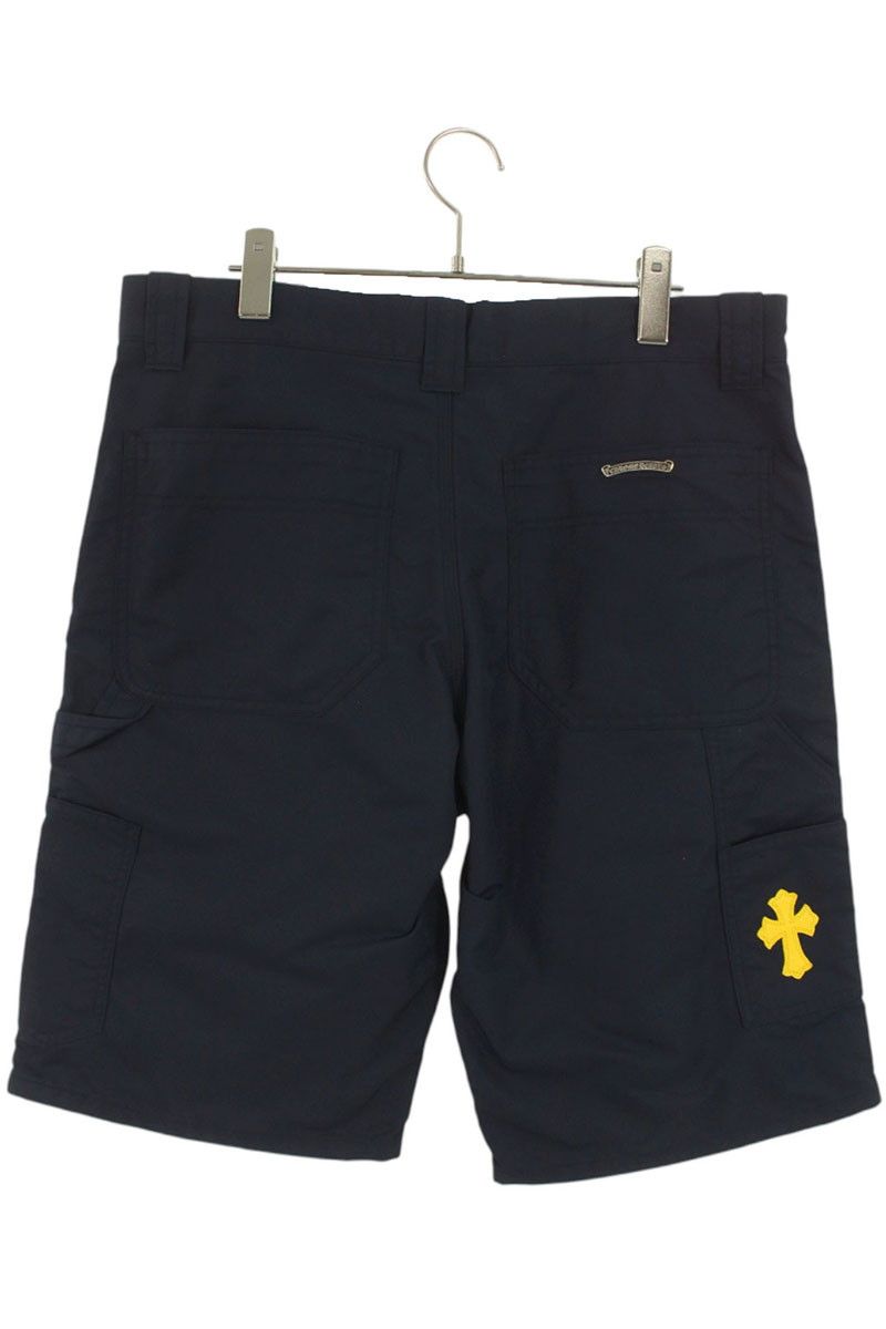 クロムハーツ CARPENTER SHORTS クロスパッチ付きレザー切替ナイロン