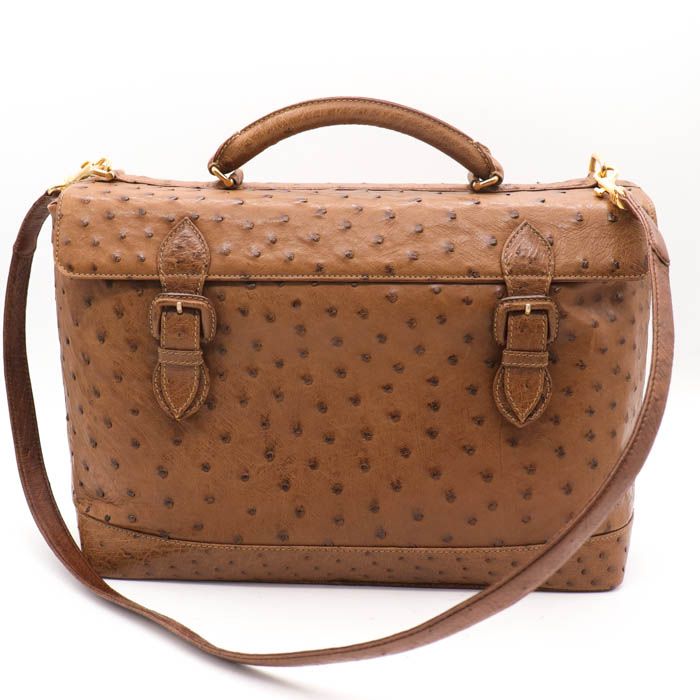 【美品】ピエールカルダン　オーストリッチ　ショルダーバック　トート2wayピンク ピエールカルダン ショルダーバッグ オーストリッチ型押し 伊製