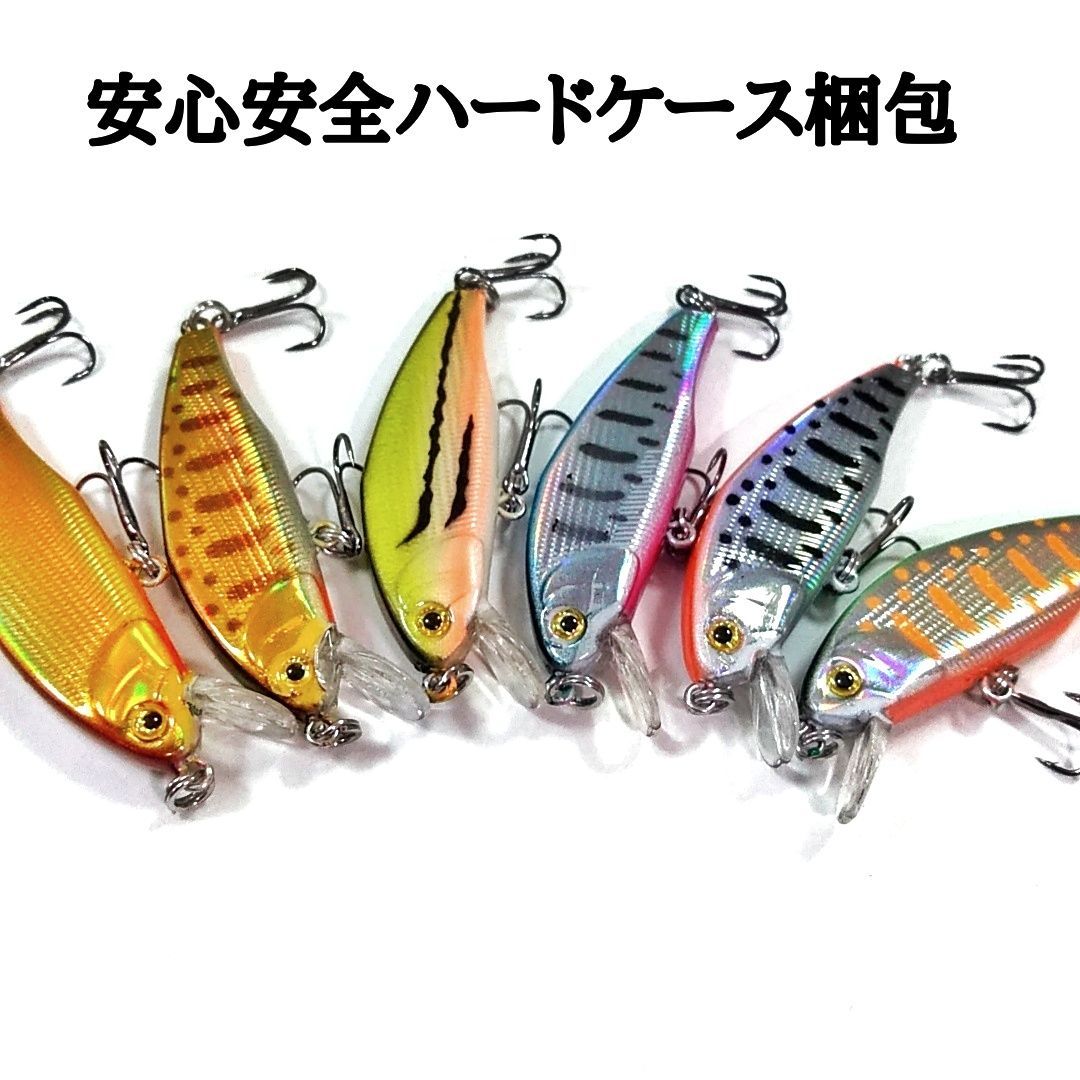 トラウト渓流ミノー 6個セット Dイン6PCV3 フラットサイド