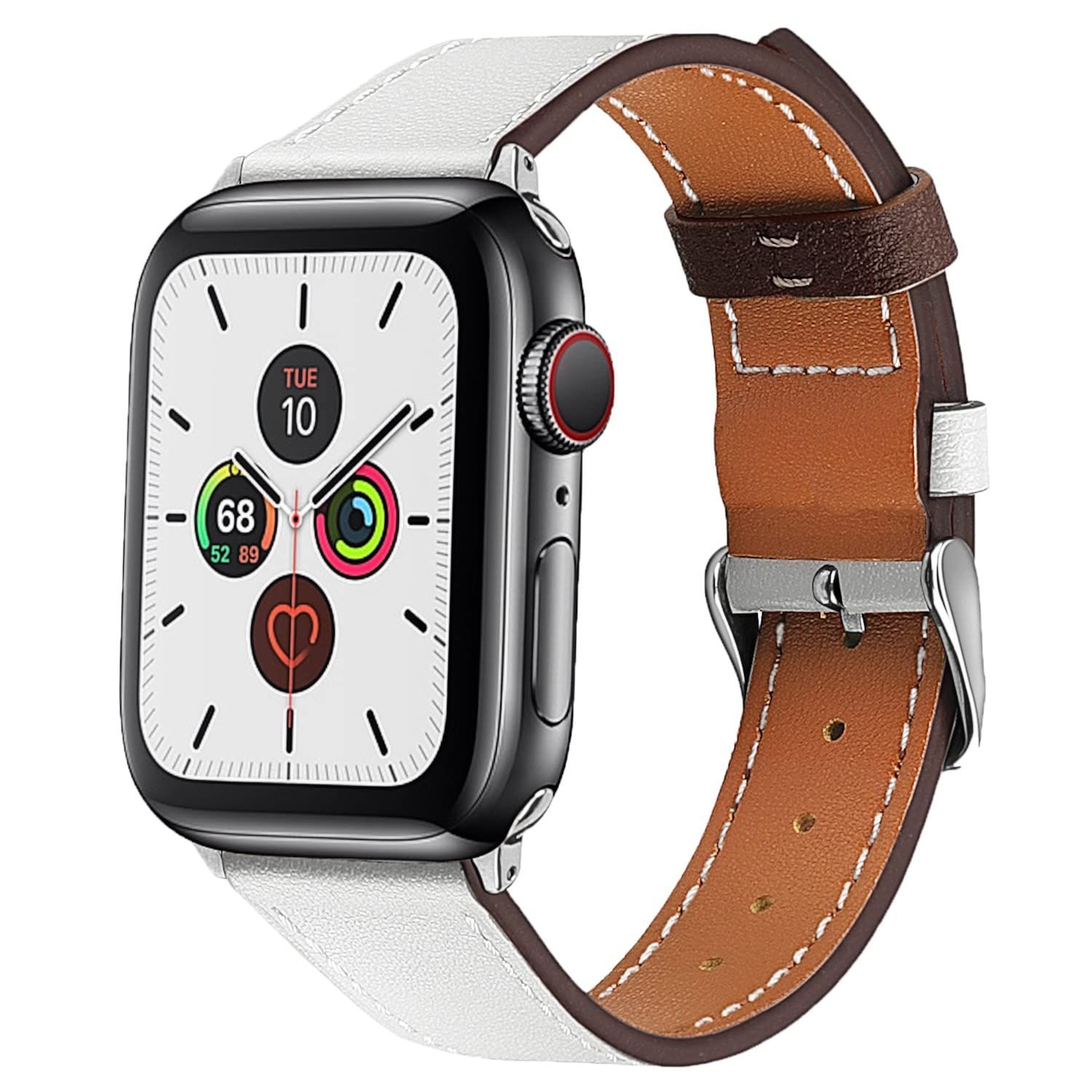 在庫処分】[YOFITAR] Apple Watch 用バンド 本革 45mm/44mm/42mm/41mm