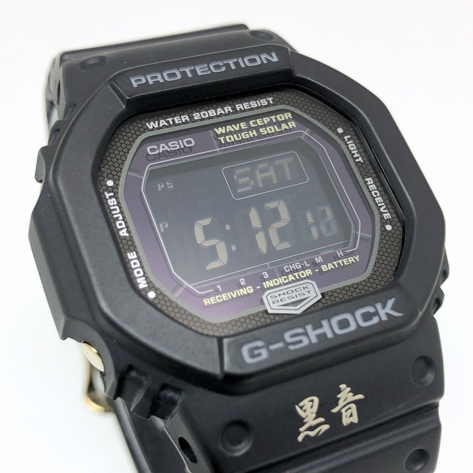 G-SHOCK ジーショック GW-5600BJ-1 Black mic 黒音 電波ソーラー 反転液晶 蠅プリント  EL.BROWNイベント限定コラボモデル - メルカリ