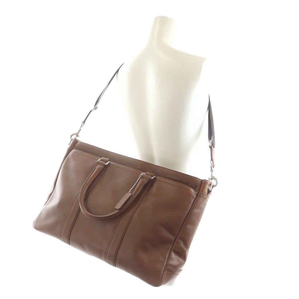 大容量5層✨コーチ レキシントン メトロポリタントート ブラウン 2WAY コーチ COACH レキシントン メトロポリタン トートバッグ