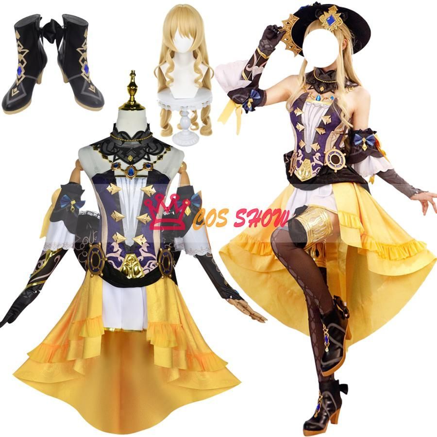 豪華版 原神 げんしん Genshin ナヴィア コスプレ衣装 Navia cosplay 仮装 帽子付き イベント クリスマス ハロウィン ステージ 文化祭 学園