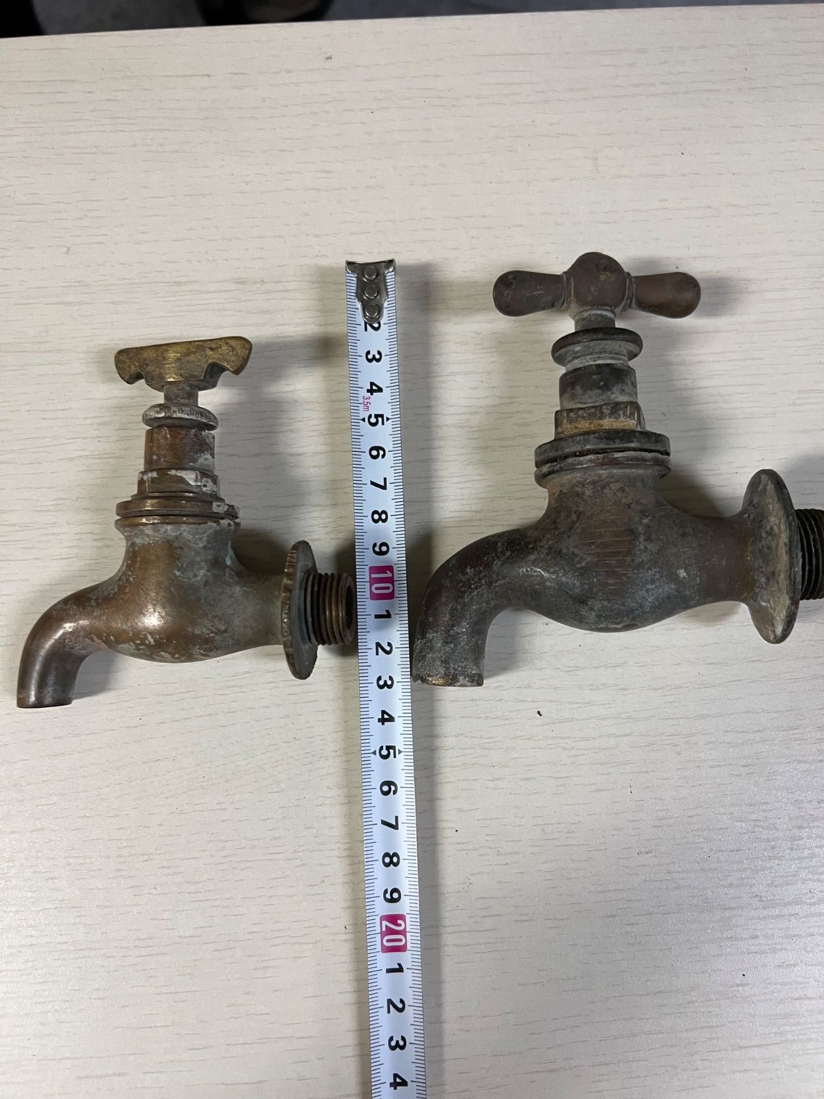 ⭐︎ 昭和 レトロ 蛇口 2個 セット 水道 蛇口 銅製 真鍮 当時物
