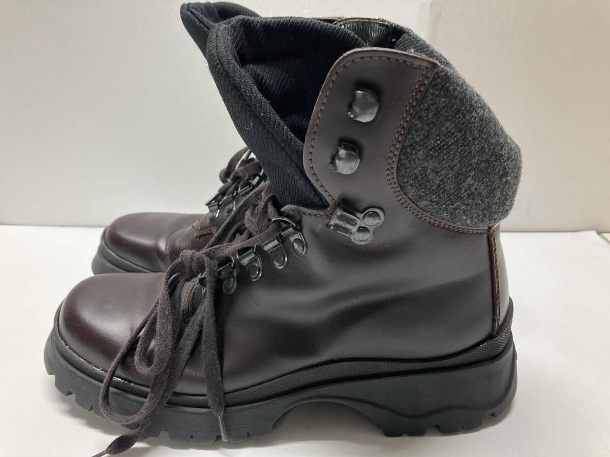 PRADA 3 2315 コードバンレースアップブーツ サイズ35 1|2 ダークブラウン プラダ