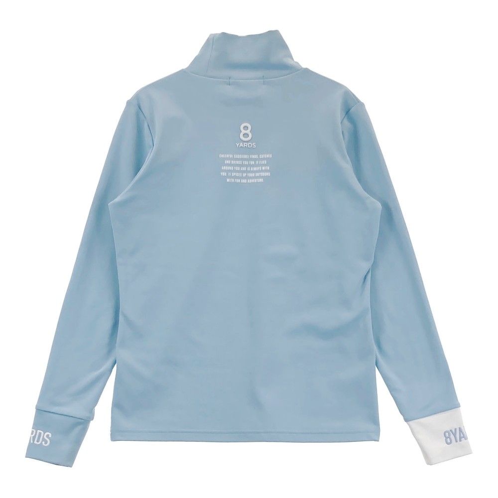 サイズ：S 8YARDS ハチヤーズ 長袖ハイネックTシャツ ブルー系