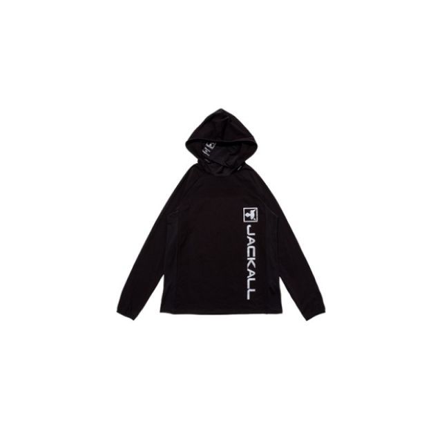 JACKALL プルオーバーメッシュパーカー　2点セット ジャッカル ドライメッシュプルオーバーフーディ M ブラック