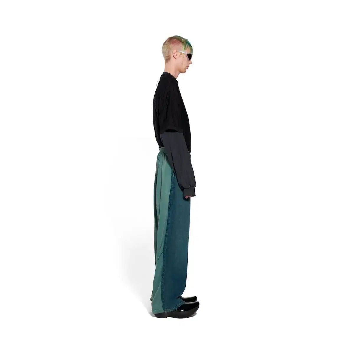 BALENCIAGA バレンシアガ ハイブリッド カッティング パンツ M