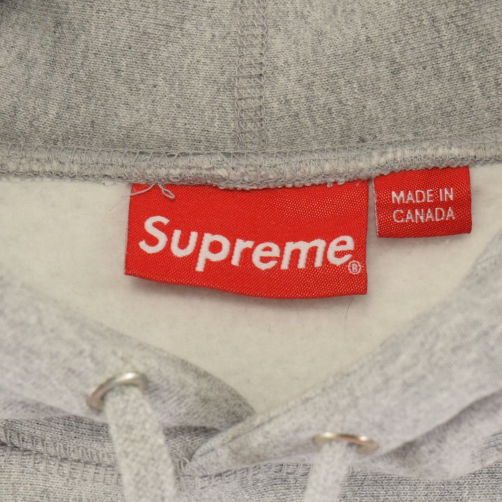 SUPREME シュプリーム 17AW Box Logo Hooded Sweatshirt ボックスロゴフーデッドスウェットシャツ パーカー グレー /オレンジ