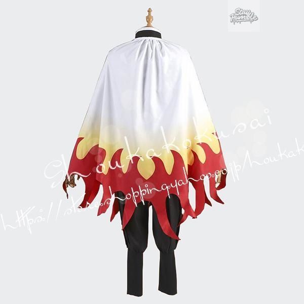 鬼滅の刃風鬼子供用大人用殺隊隊服炎柱