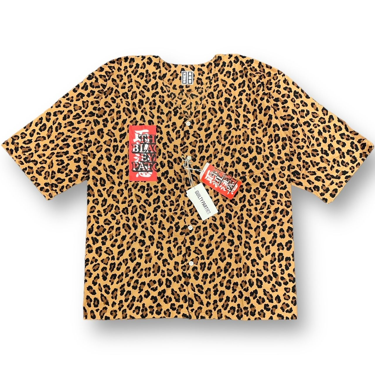 新品 定価39600円 WACKO MARIA BLACK EYE PATCH LEOPARD DABO SHIRT 