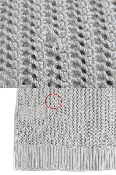 エルメス HERMES シルク ニット ラグラン カーディガン 長袖 グレーベージュ 34 レディース HERMES - エルメス シルク ニット ラグラン カーディガン 長袖