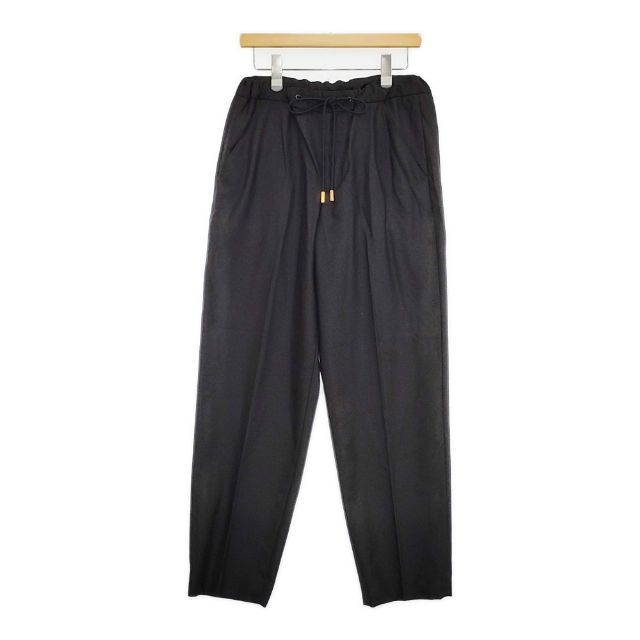 THE RERACS ♥品 ウールスラックスイージーパンツ 定価38500円 21SS-REPT-209L パンツ ブラック レディース ザリラクス 5-0921M∞