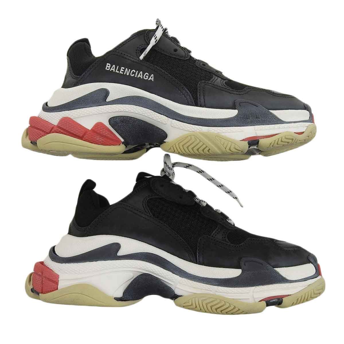 バレンシアガ トリプルS スニーカー 524037 メンズ ブラック  