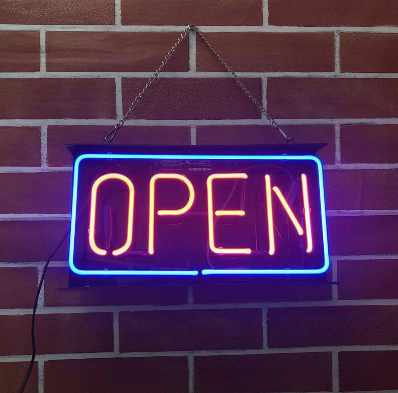 ライト・照明 オリジナル LED ネオンサイン OPENガラス管サイン BOX型 