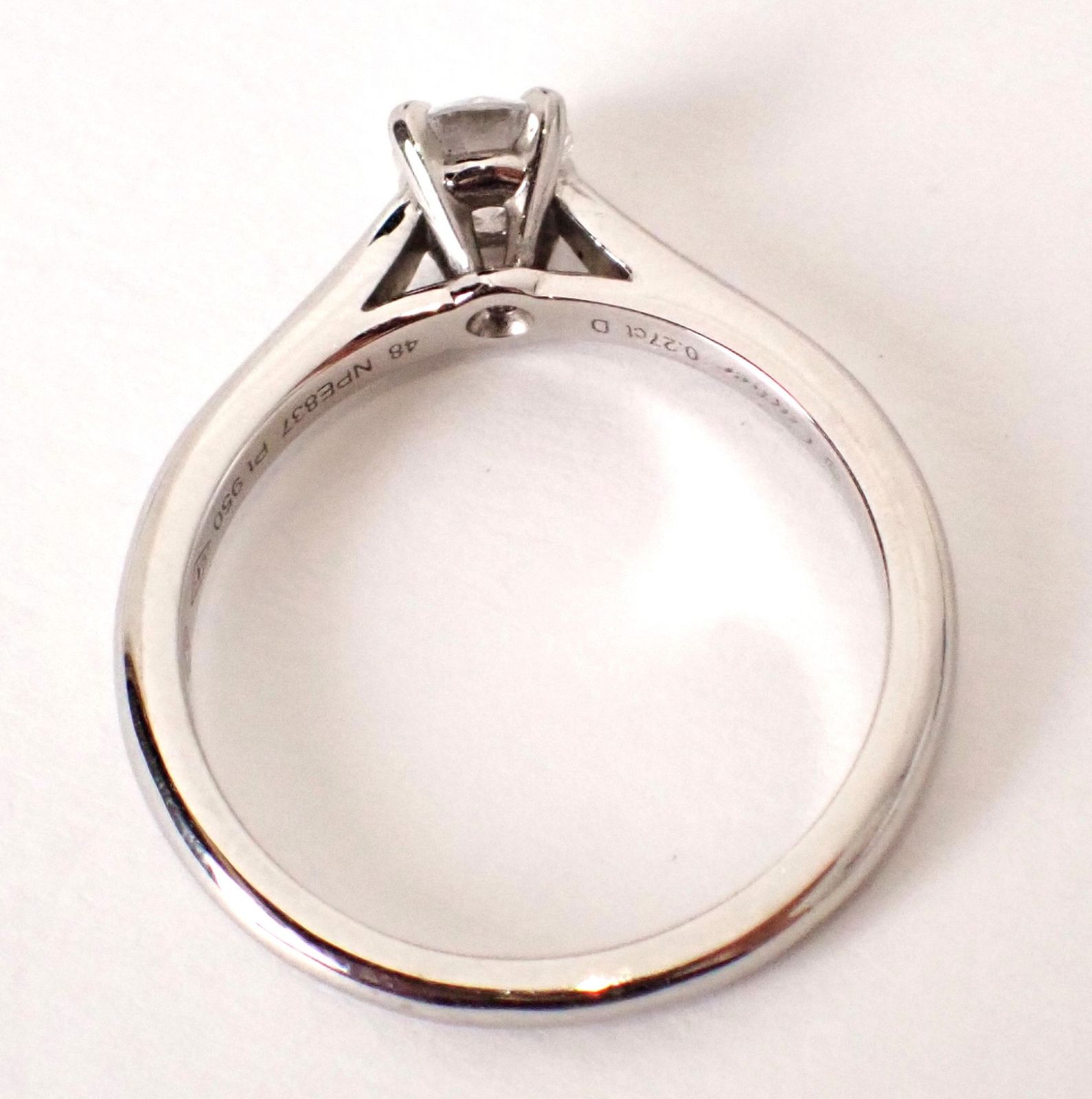 定価27万円ほど 超美品 Cartier(カルティエ) ソリティア ダイヤリング 